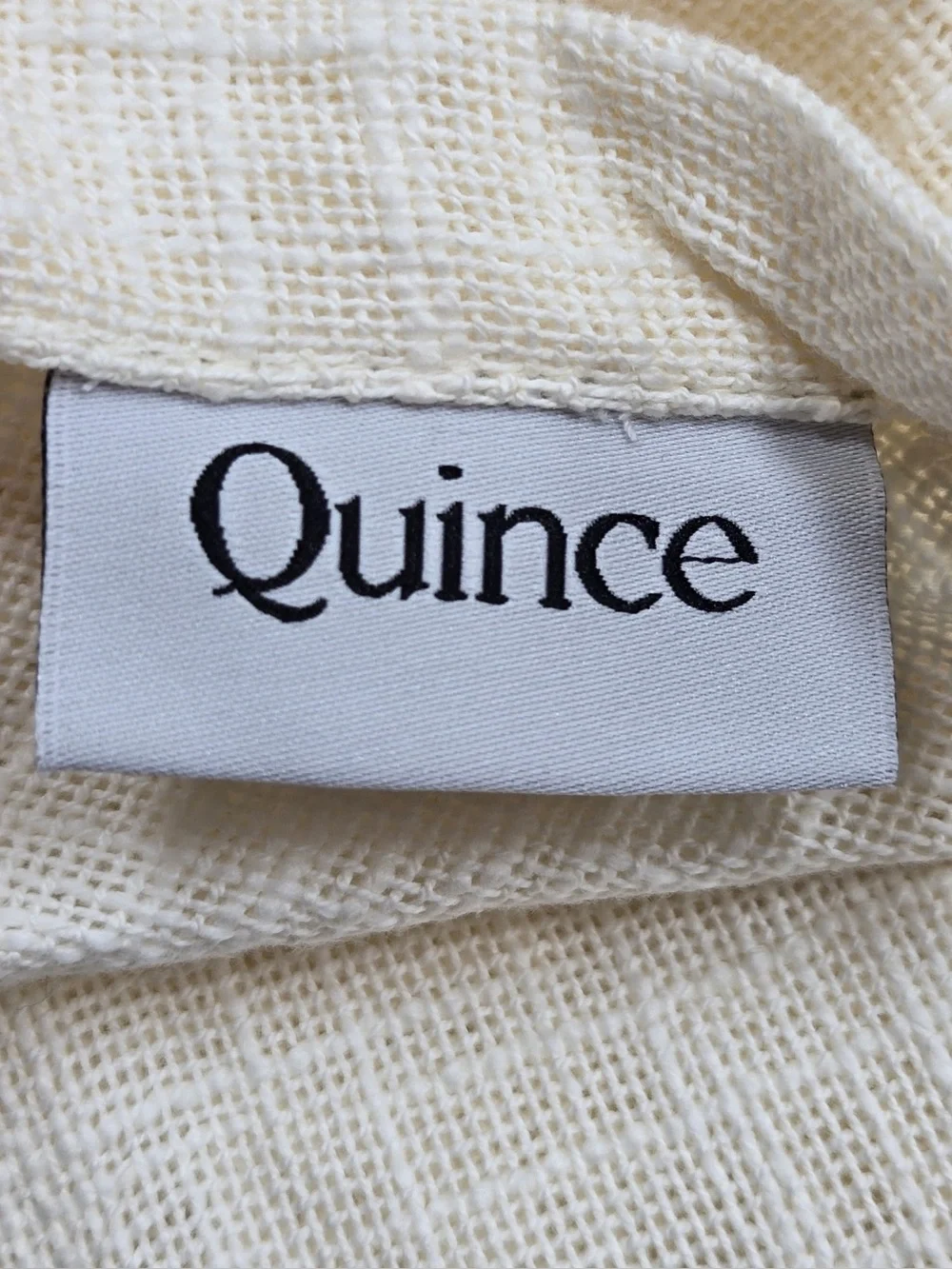 NWT QUINCE Set Of 4 48x84 Cotton Sheer Curtains Ivory 0740